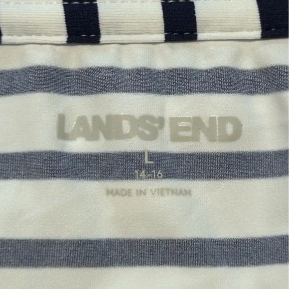 Lands’ End Women's Quarter Zip Long Sleeve Rash Guard Cover-up UPF 50 | L 14-16 - Picture 16 of 16